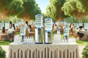 Dispensadores de agua para eventos al aire libre: Refresca a tus invitados bajo el sol.