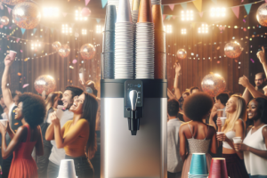 Dispensadores de tazas: Simplificando el servicio en eventos Dispensadores de tazas: Simplificando el servicio en eventos.